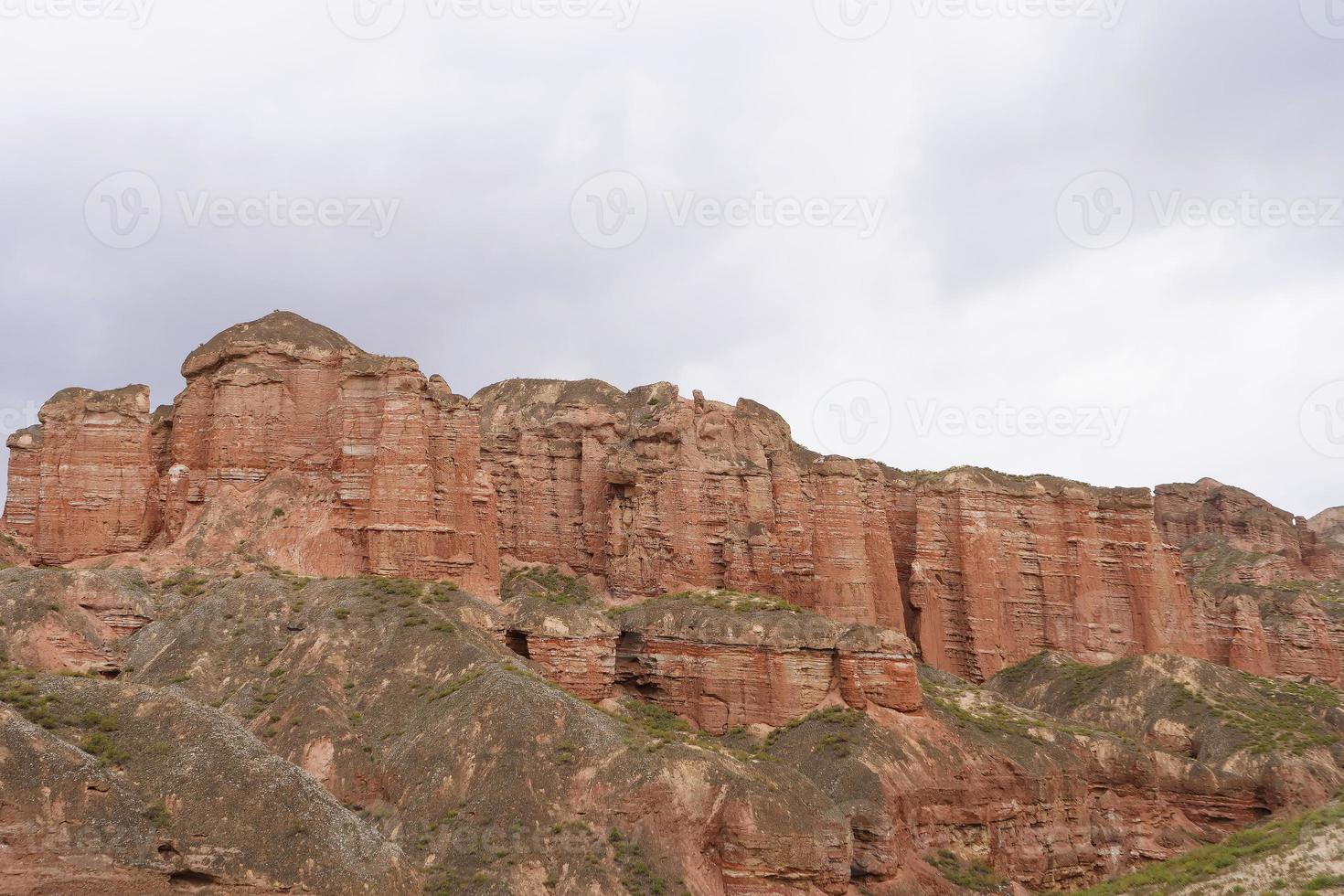 binggou danxia natuurgebied in de provincie sunan zhangye gansu, china. foto