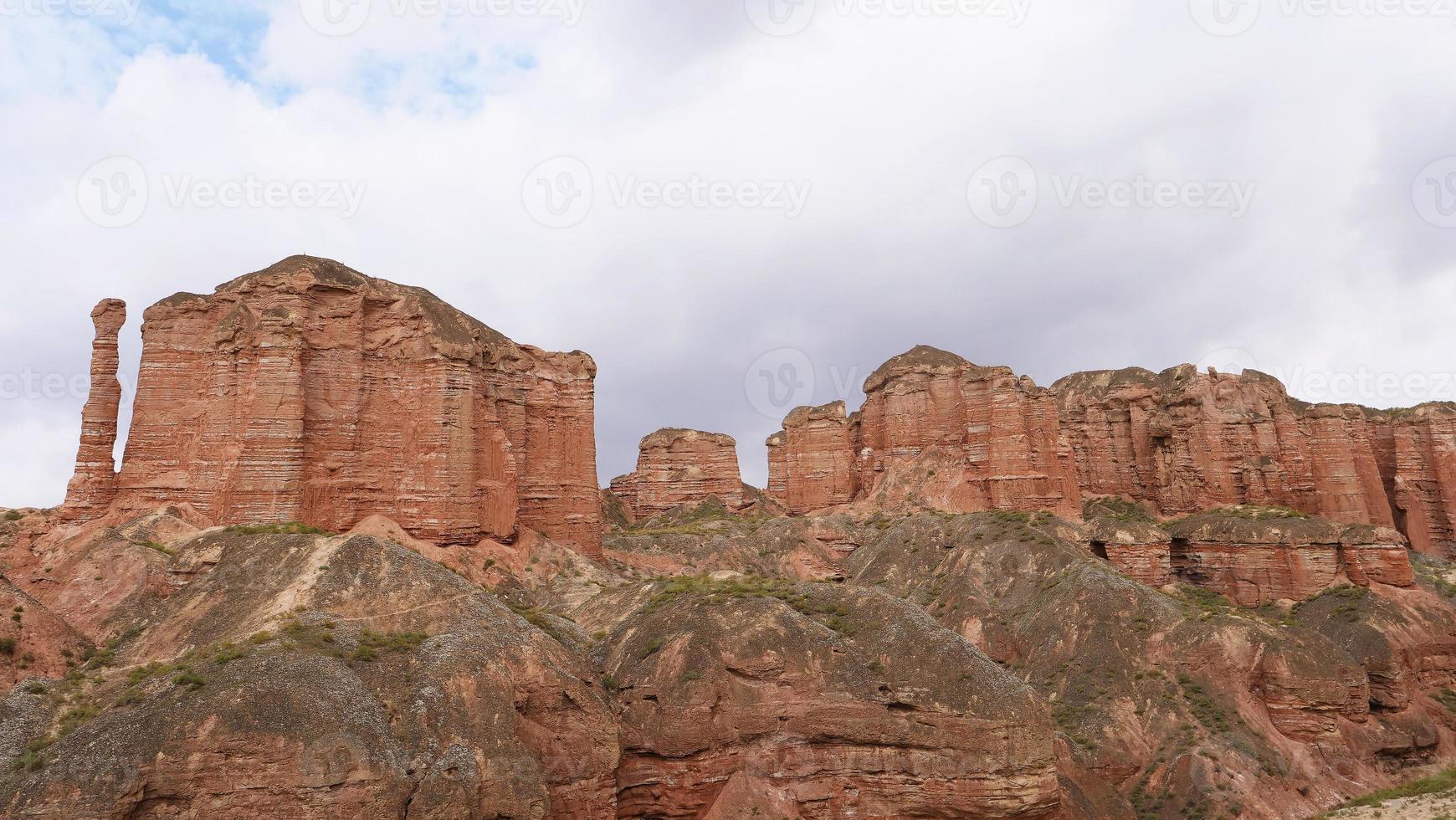 binggou danxia natuurgebied in de provincie sunan zhangye gansu, china. foto