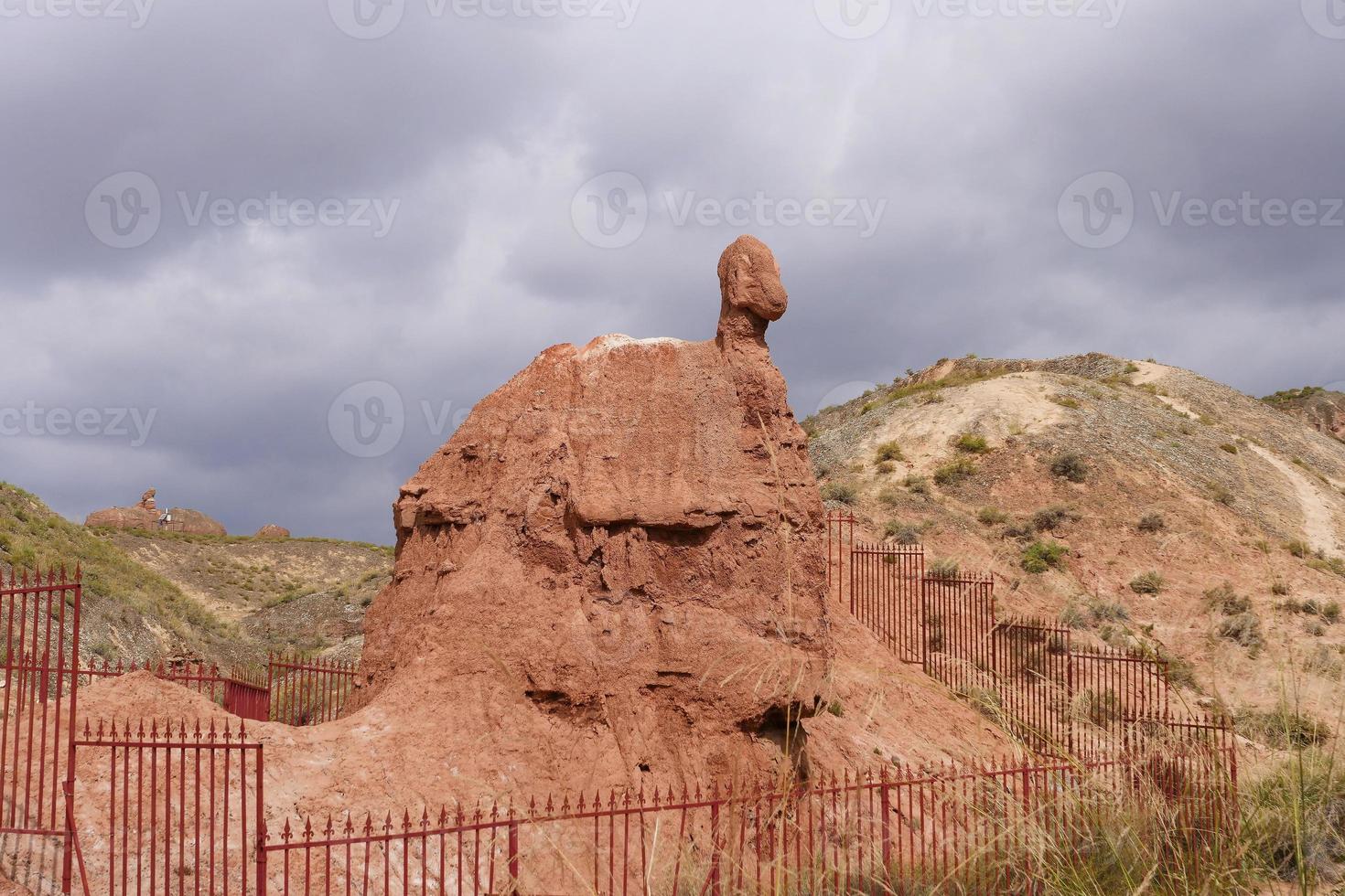 binggou danxia natuurgebied in de provincie sunan zhangye gansu, china. foto