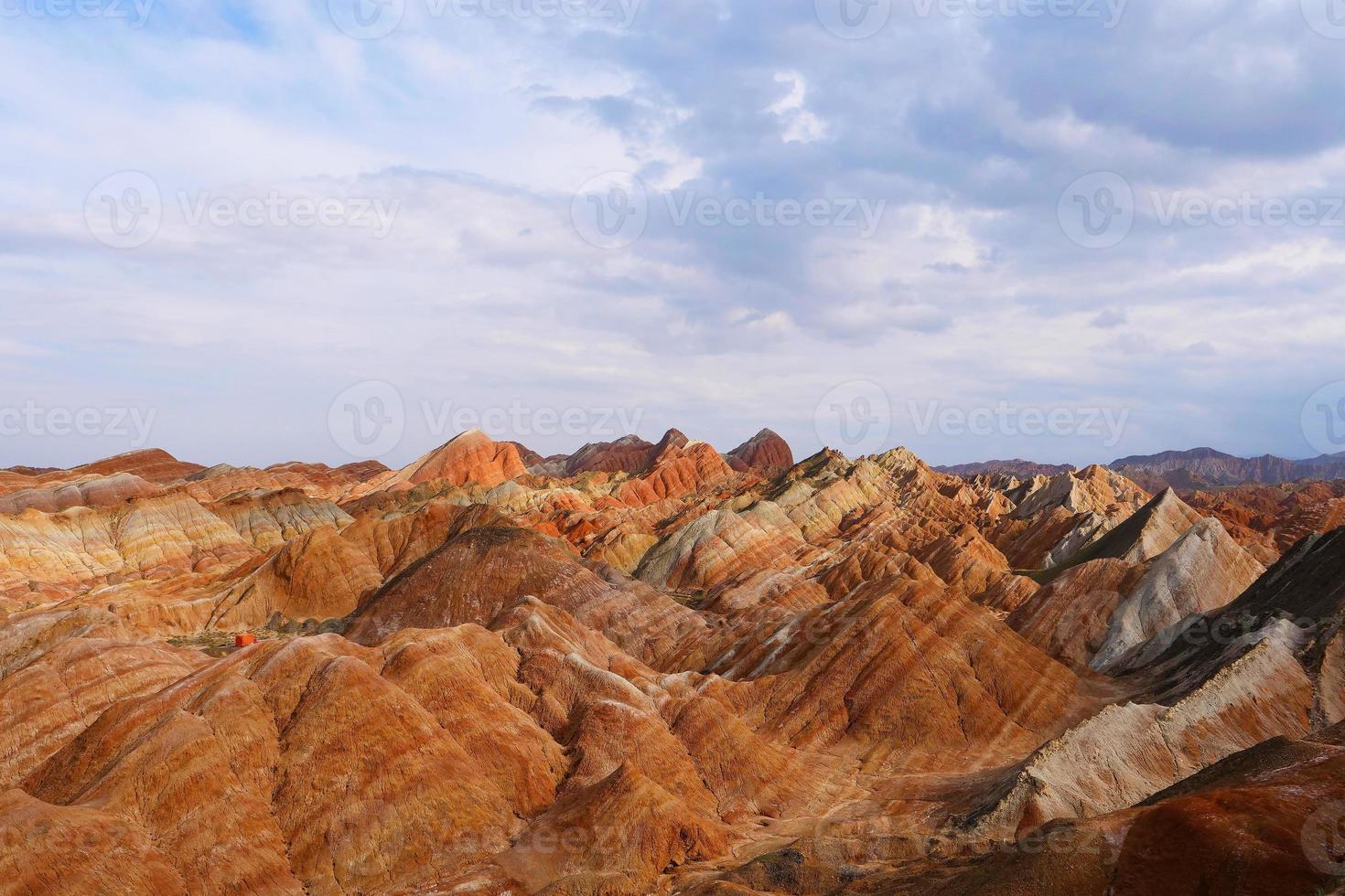 zhangyei danxia landvorm in gansu china. foto