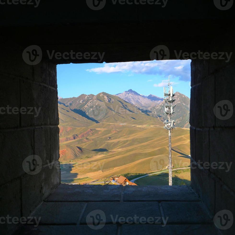 de qilian berg natuurgebied mount drow in qinghai china. foto