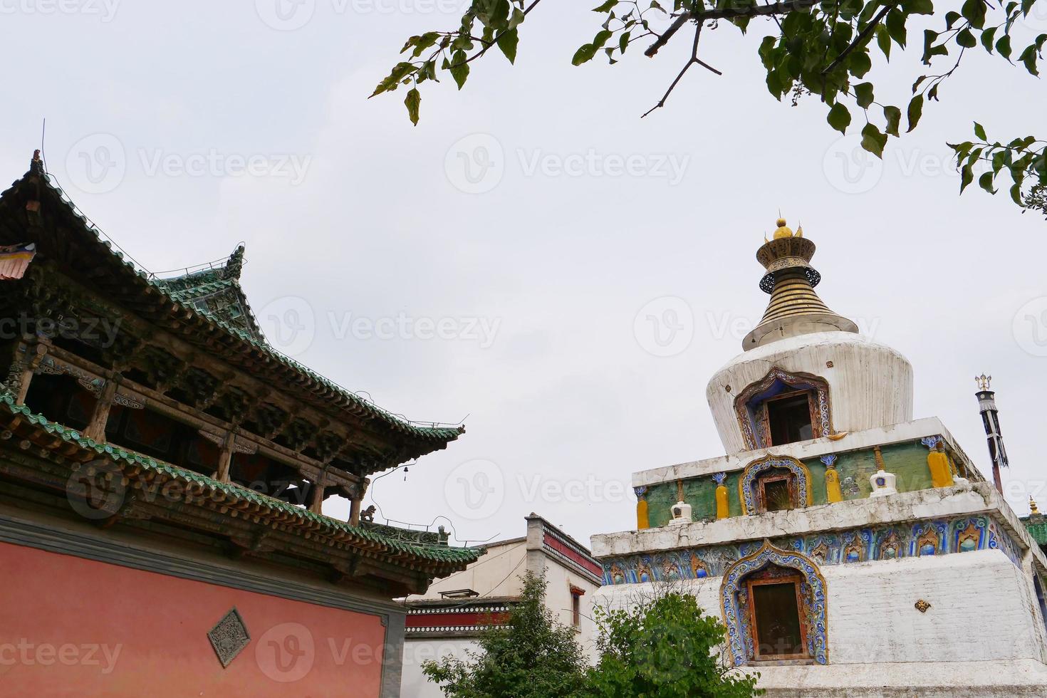 Kumbum-klooster, Ta'er-tempel in Xining China. foto