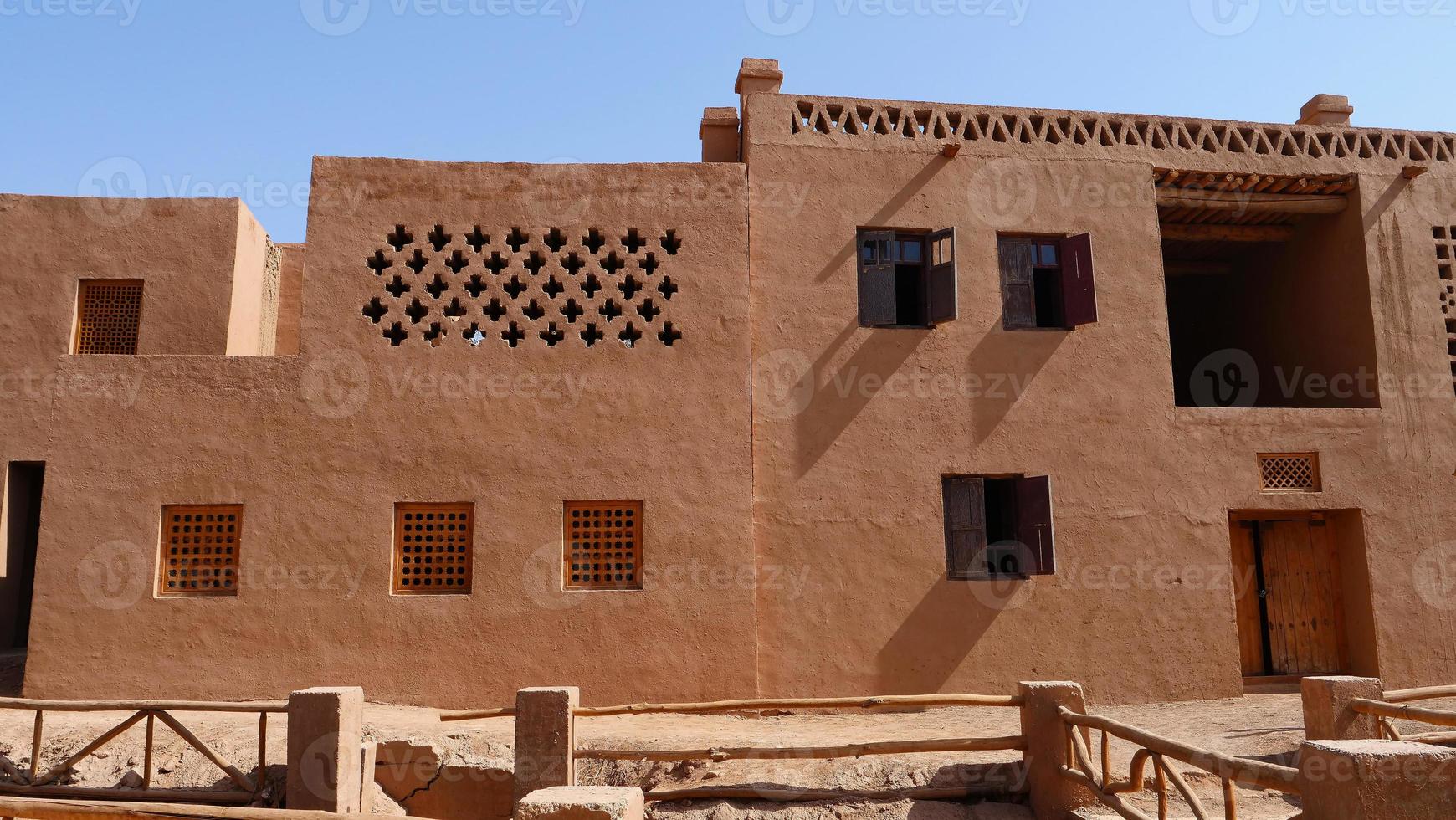 woon oud huis in tuyoq dorpsvallei xinjiang provincie china. foto