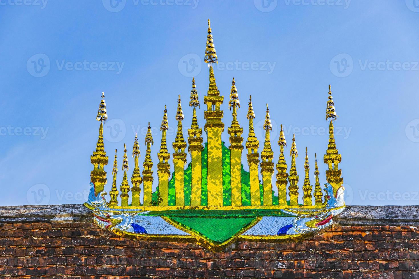 wat xieng string tempel van gouden stad luang prabang laos. foto