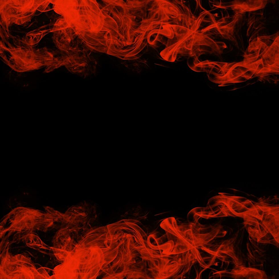 abstract rook kader Aan zwart achtergrond foto