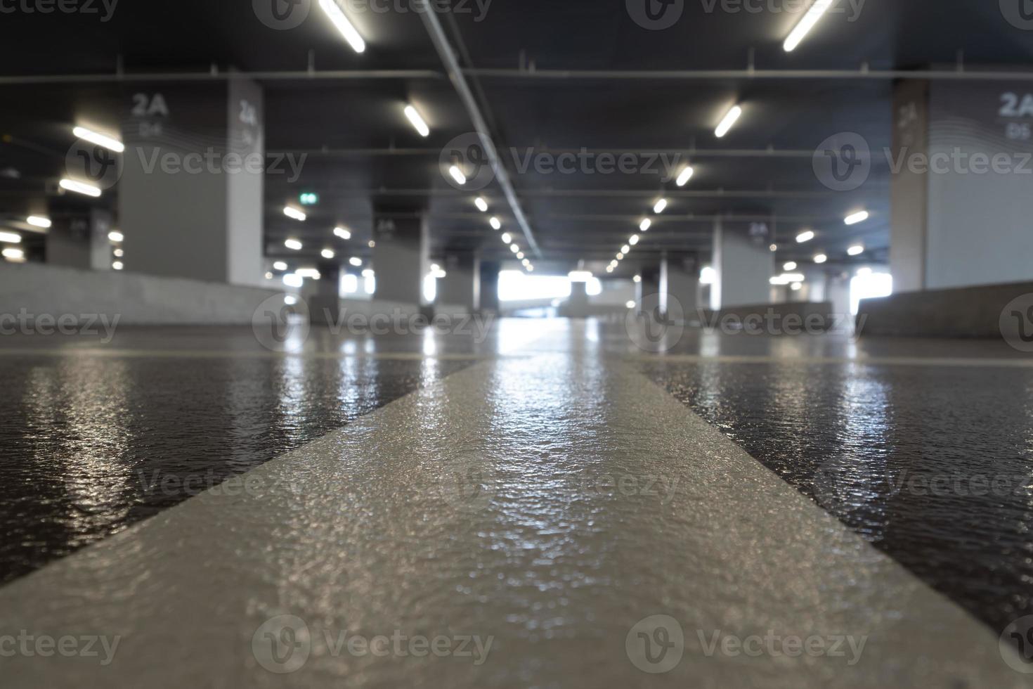 oppervlaktecoating van de parkeervloer foto