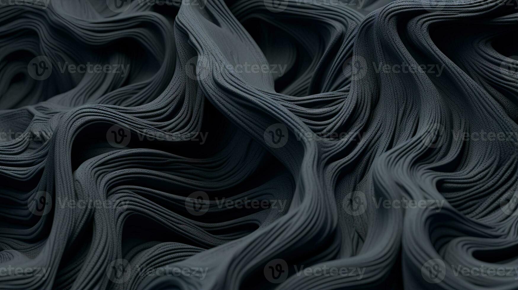 wetenschappelijk abstractie met futuristische getextureerde zakdoek golven. tech achtergrond met detailopname Golf bio textuur. gegenereerd ai. foto