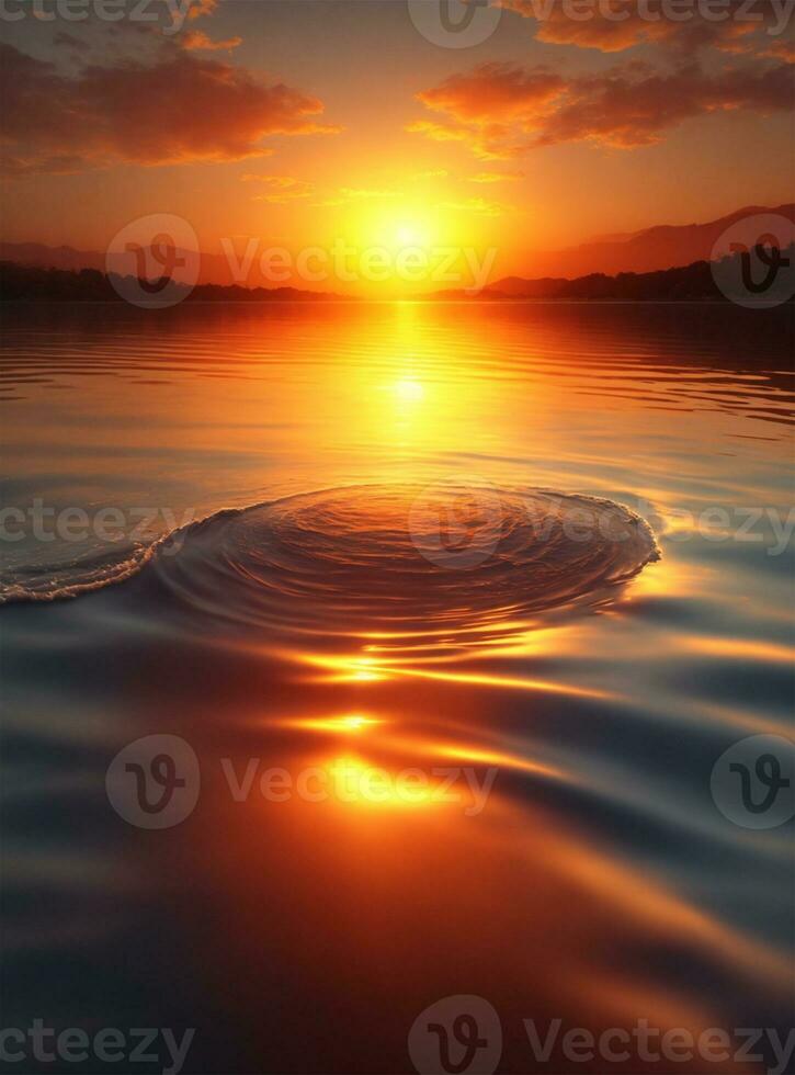 zon dropp in water foto