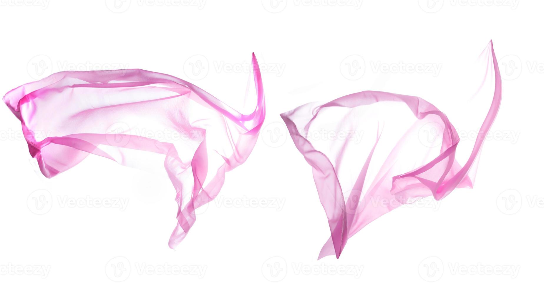 gladde elegante transparante roze doek foto
