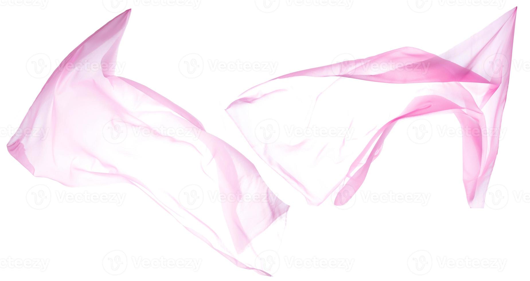 gladde elegante transparante roze doek foto