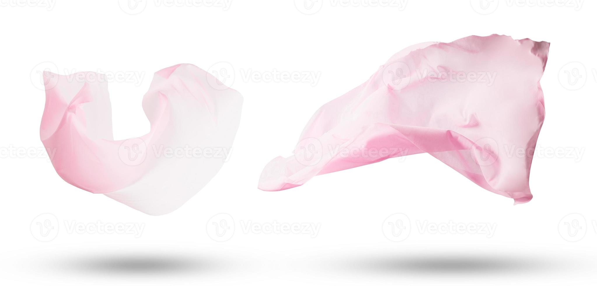 gladde elegante transparante roze doek foto