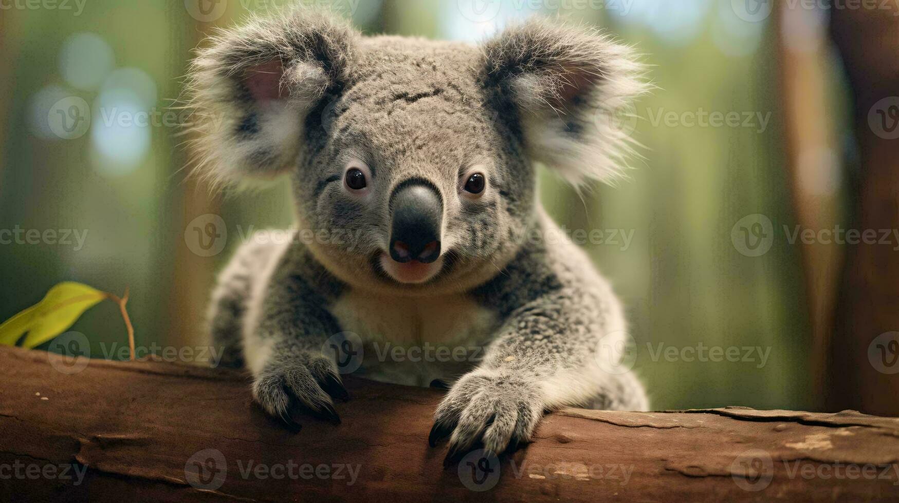een koala beer Aan een boom Afdeling ai gegenereerd foto