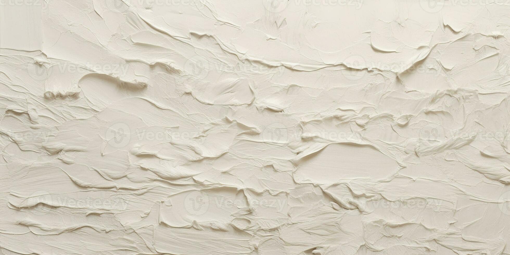 generatief ai, detailopname van impasto abstract ruw wit kunst schilderij structuur foto
