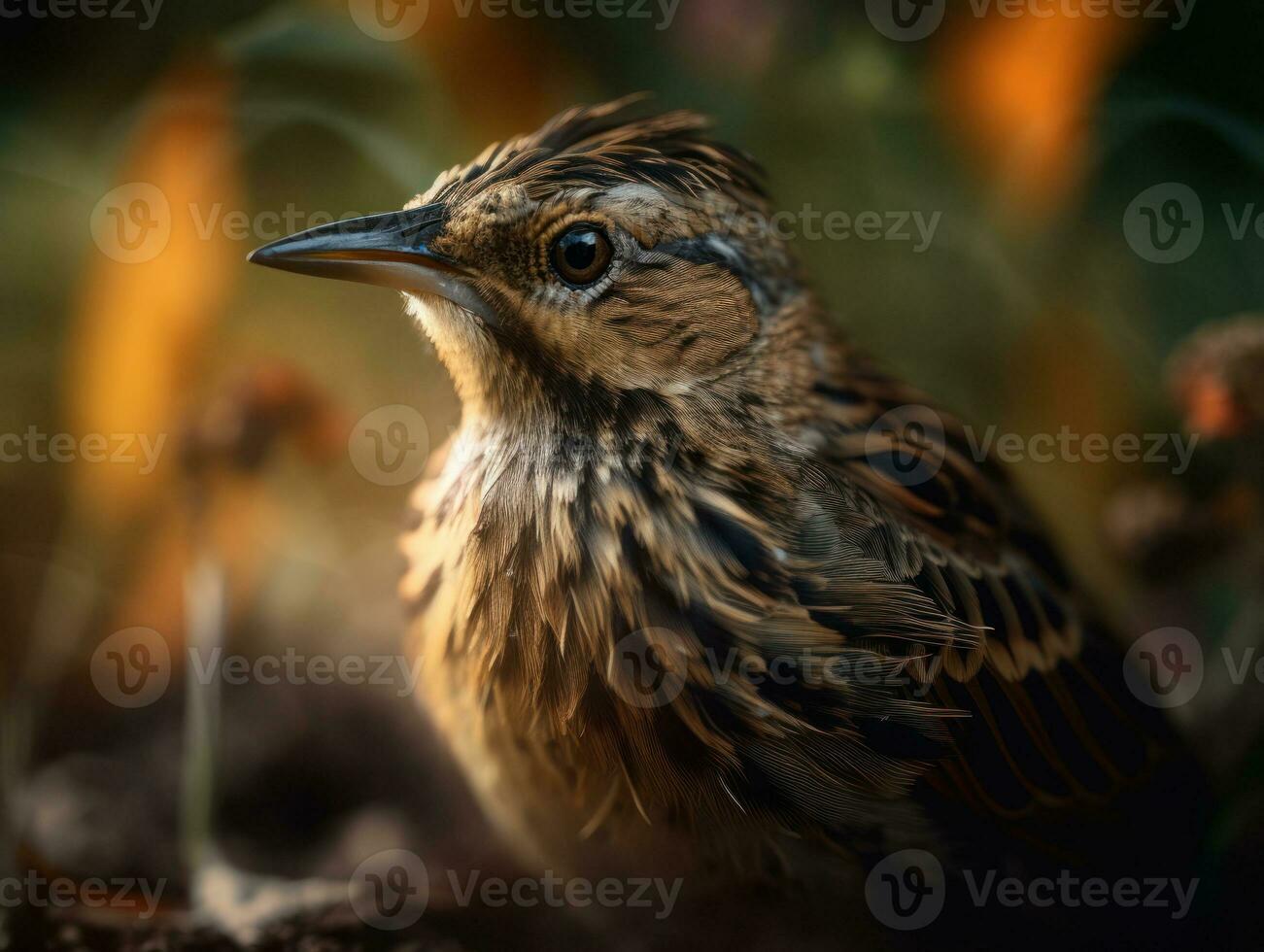 leeuwerik vogel portret ai gegenereerd foto