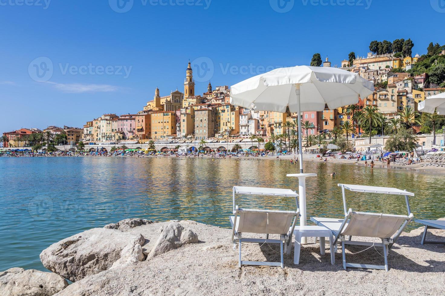 menton aan de Franse Rivièra, genaamd de kust azur foto