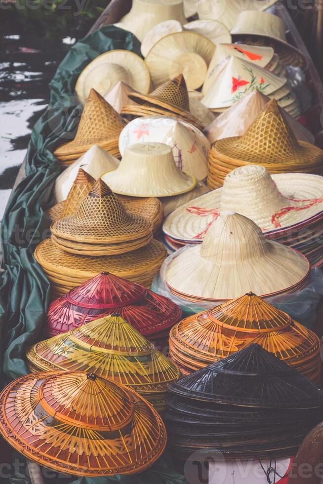 damnoen saduak drijvend markt in Ratchaburi in de buurt Bangkok, Thailand foto