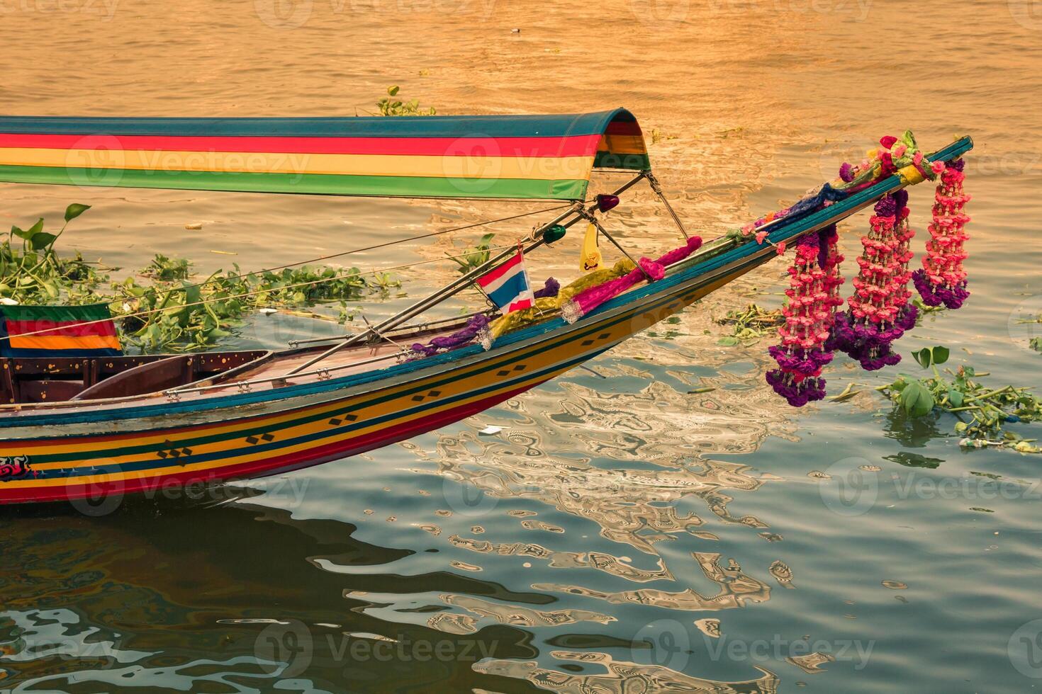 boot Aan chao phraya rivier- , Bangkok, Thailand foto