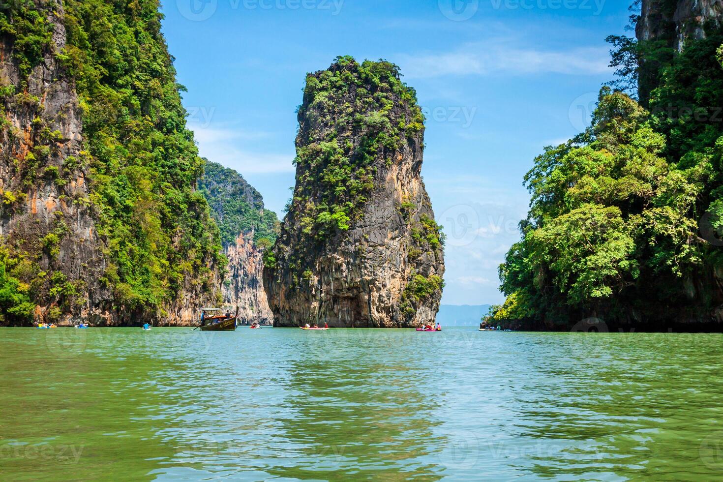 mooi landschap van phang nga nationaal park in Thailand foto