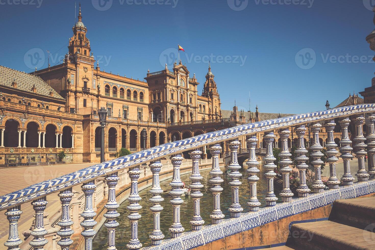 Spaans plein plein de espana in sevilla, Spanje foto