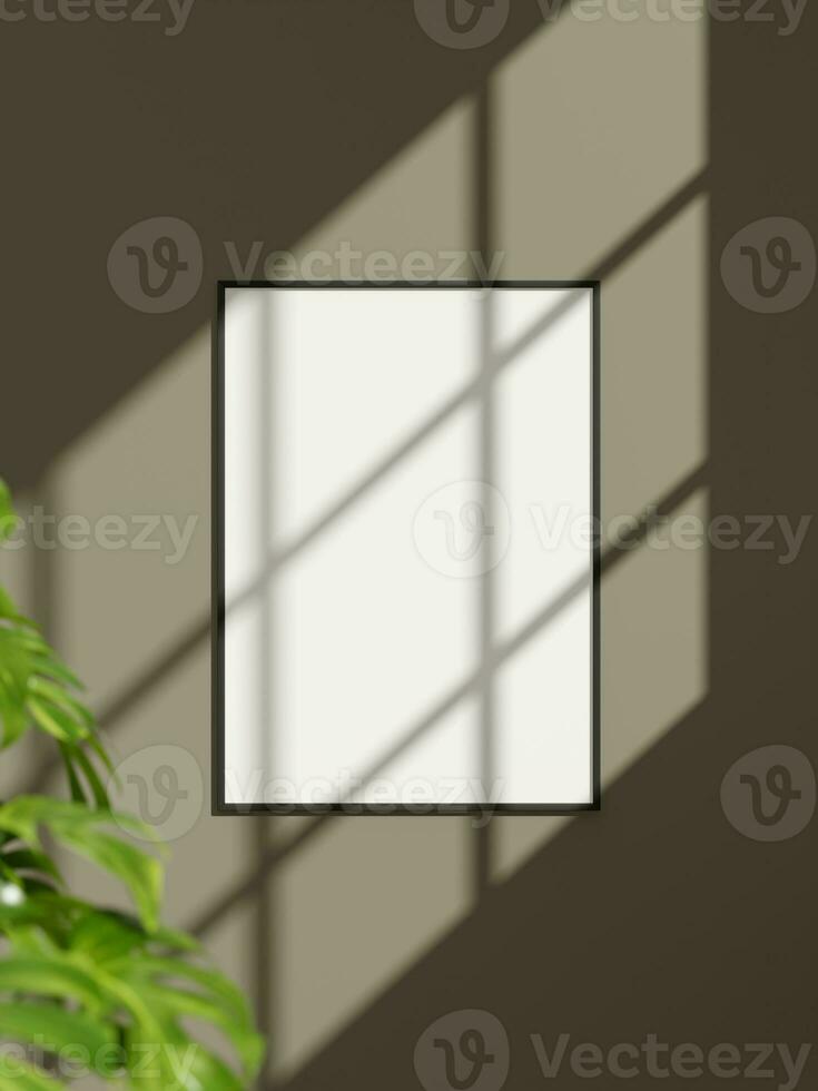 foto kader mockup hangende Aan de muur