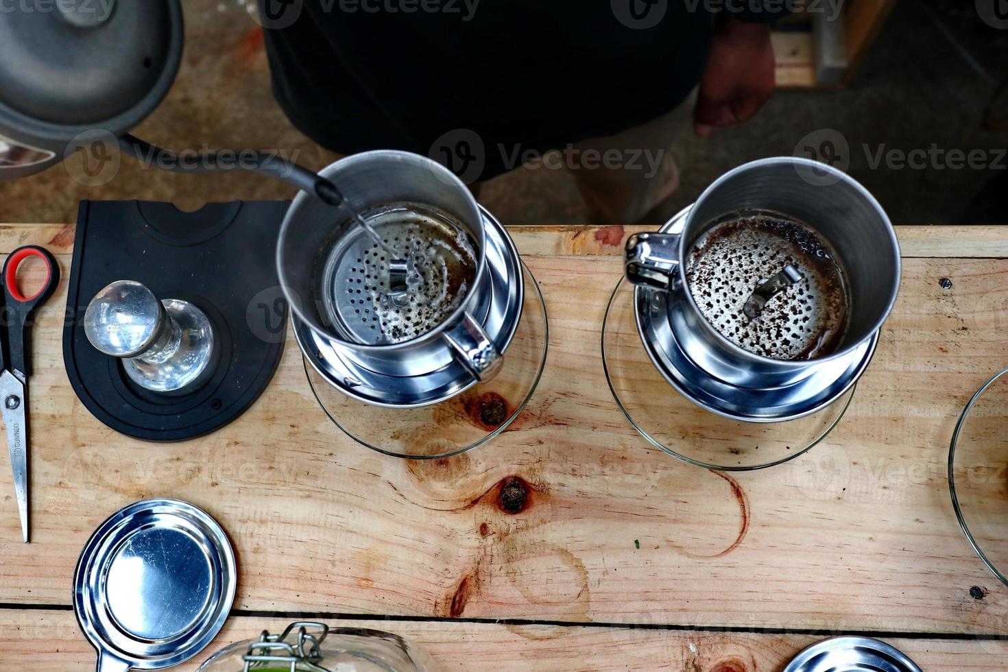 koffie zetten, stap voor stap foto