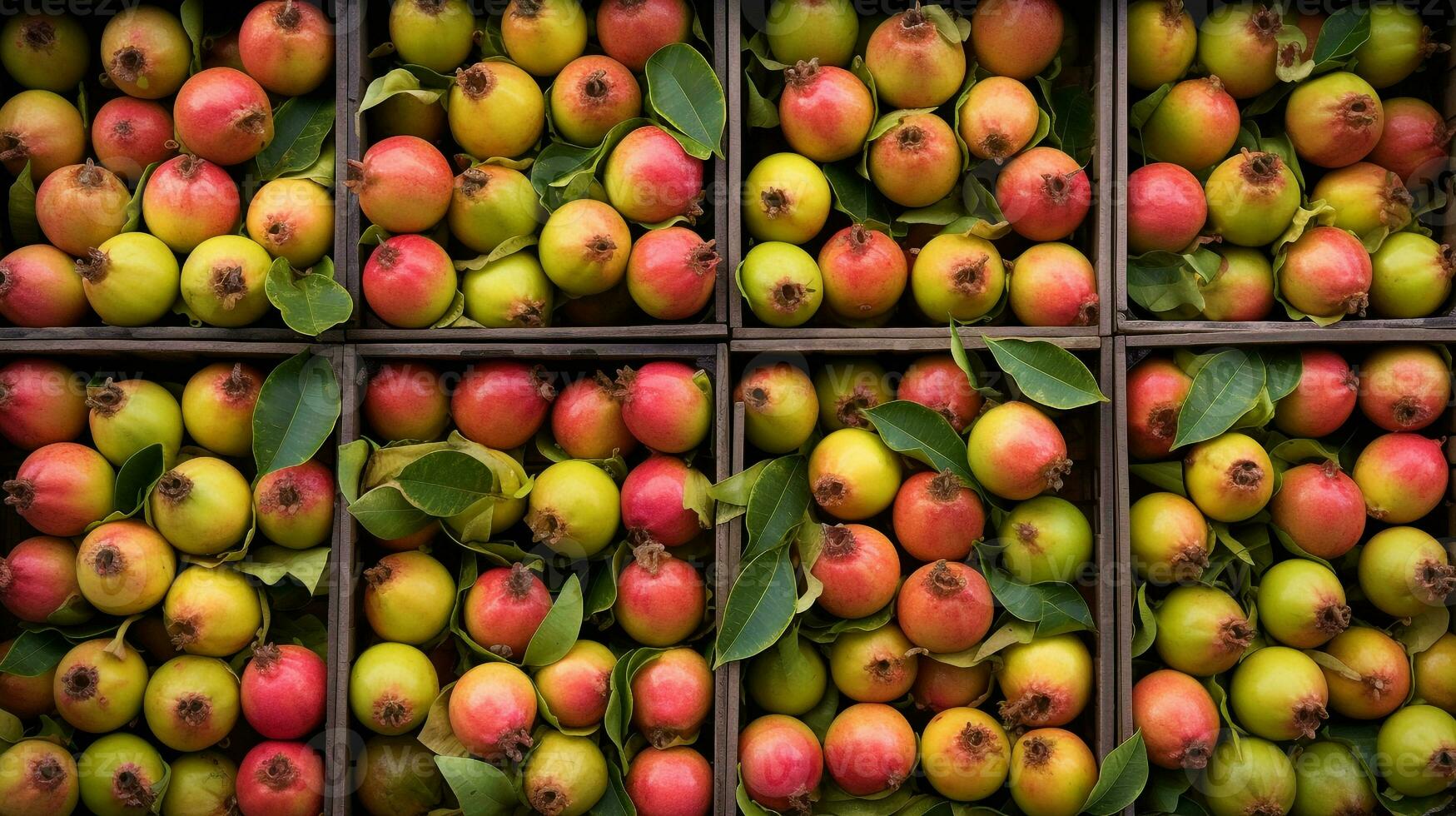 vers geplukt maracuja fruit van tuin geplaatst in de dozen. generatief ai foto