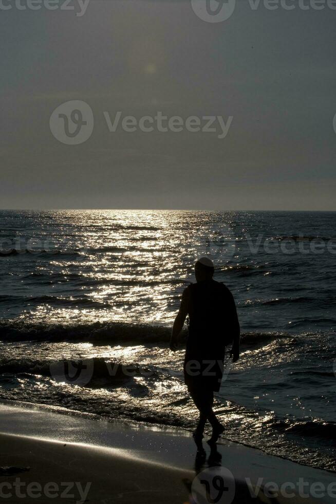 zonsondergang Baltisch zee foto