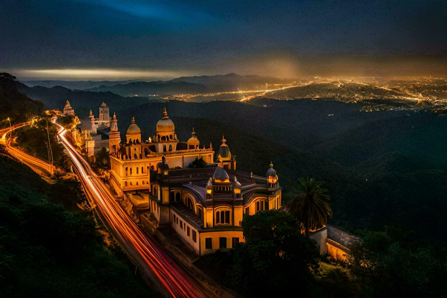 de stad van santos, Brazilië. ai-gegenereerd foto