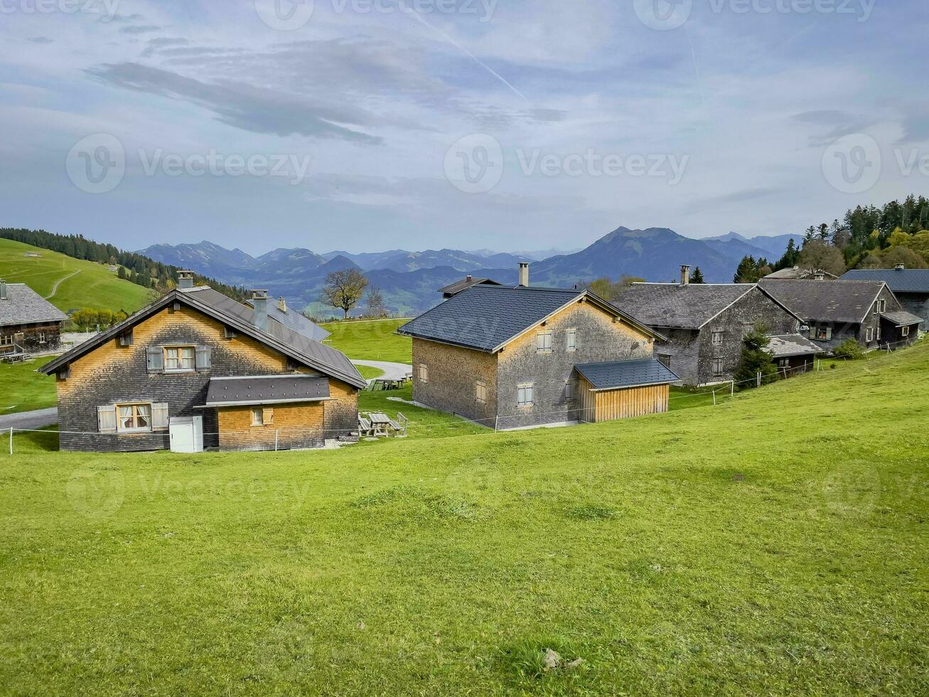 wandelen door de fohramoos Europese bescherming Oppervlakte in vorarlberg, Oostenrijk foto