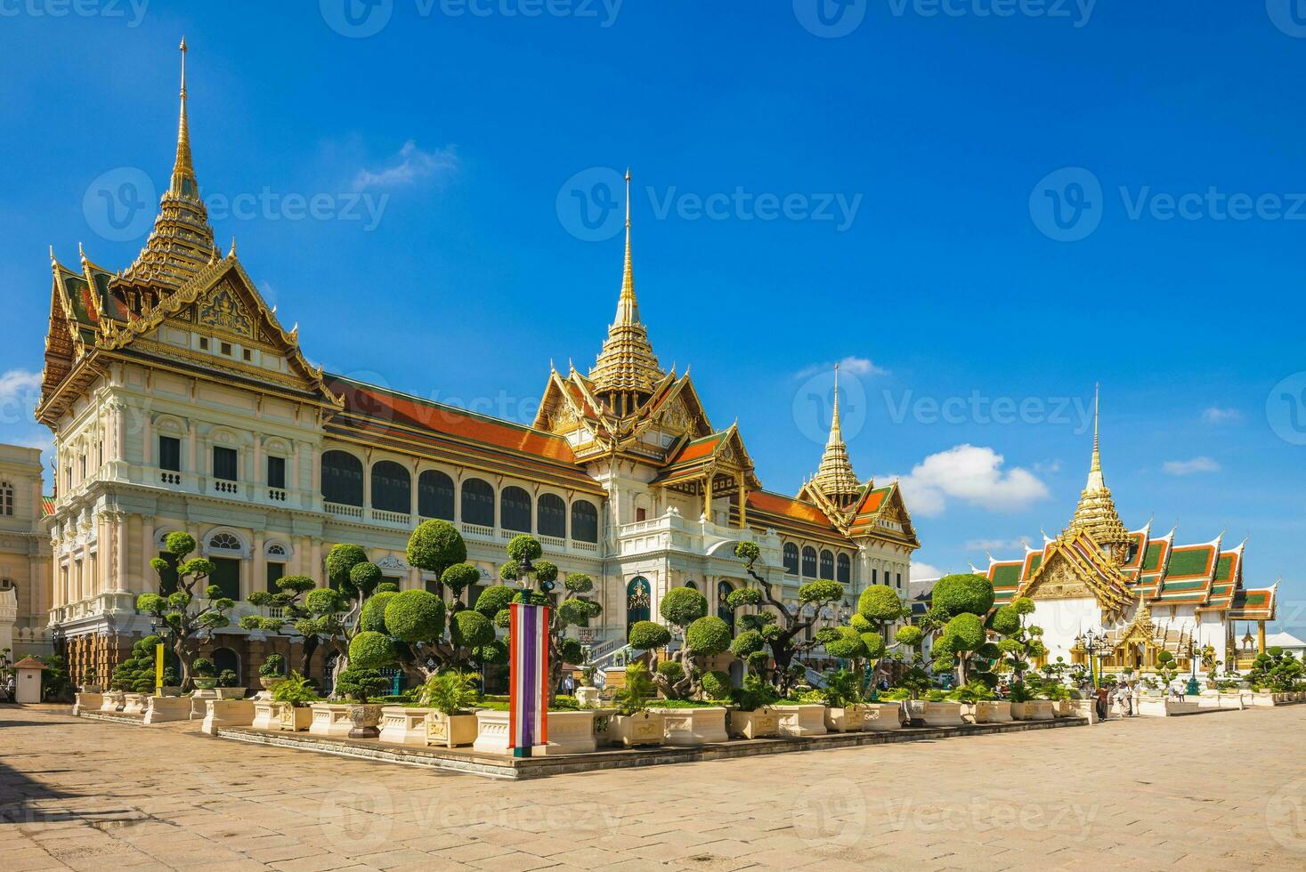 chakri maha Prasat, groots paleis, gelegen in Bangkok stad, Thailand foto