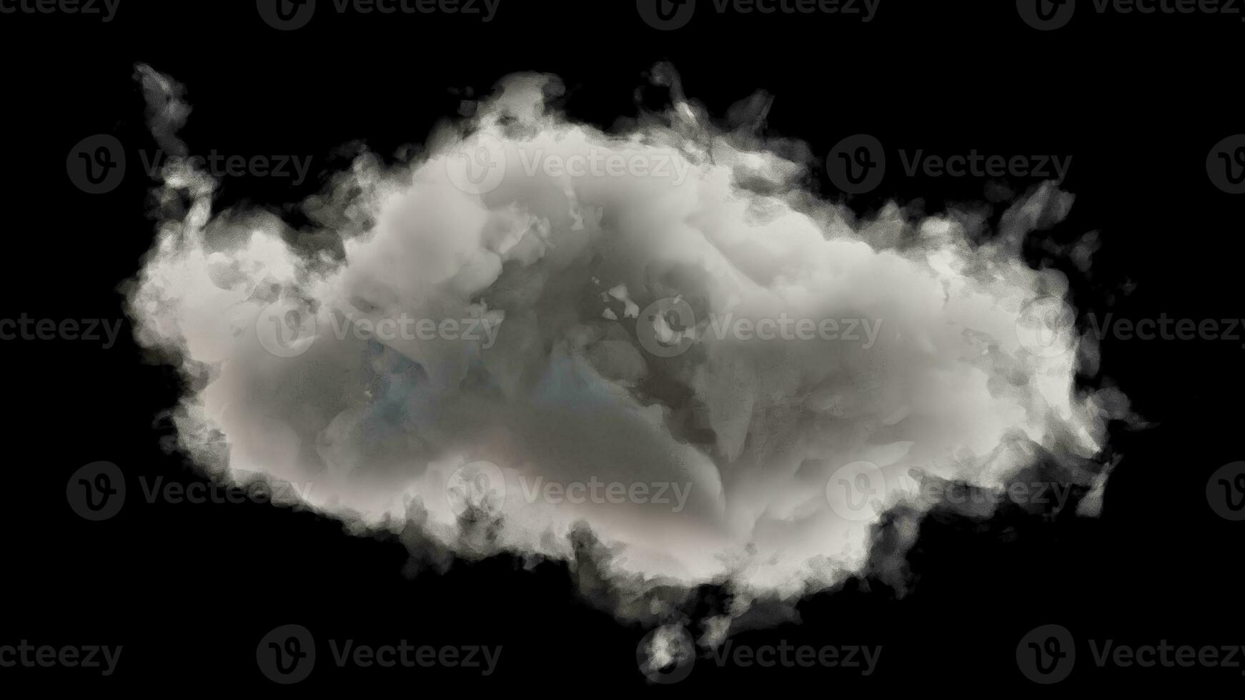 geïsoleerd wolk bedekking Aan transparant achtergrond foto