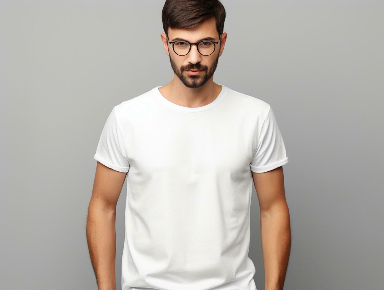 professioneel blanco t-shirt voor mockup ai gegenereerd foto