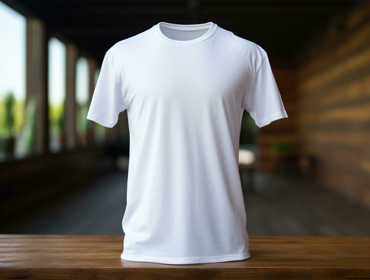 professioneel blanco t-shirt voor mockup ai gegenereerd foto