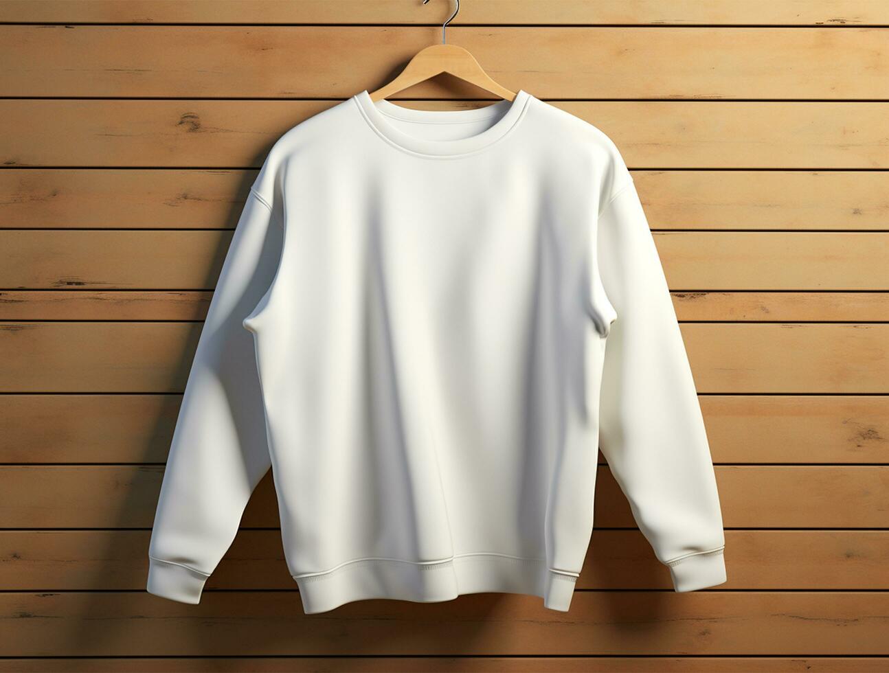 blanco sweater voor mockup ai gegenereerd foto