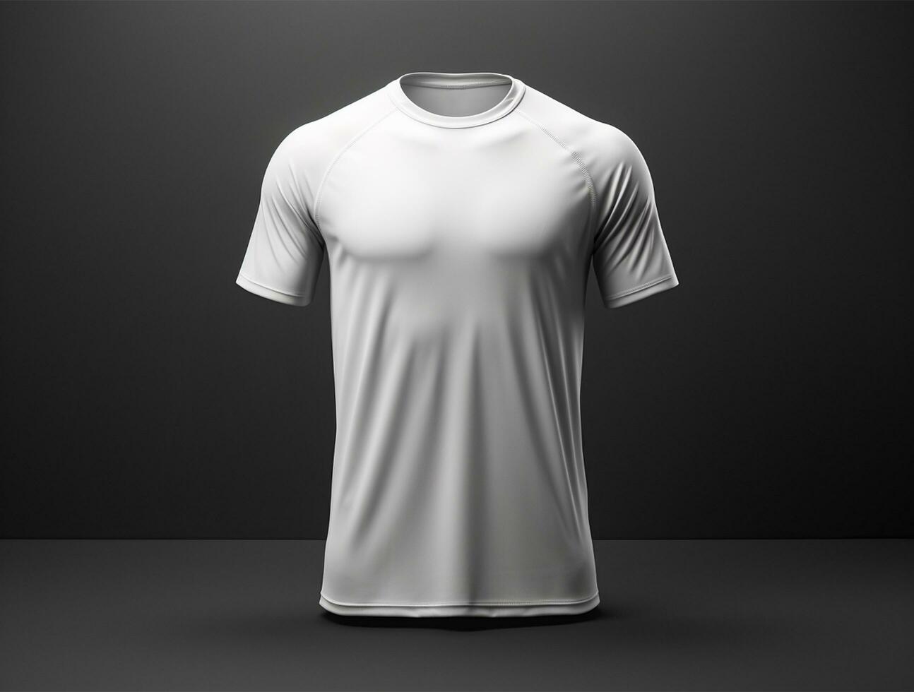 3d geven blanco t-shirt ai gegenereerd foto