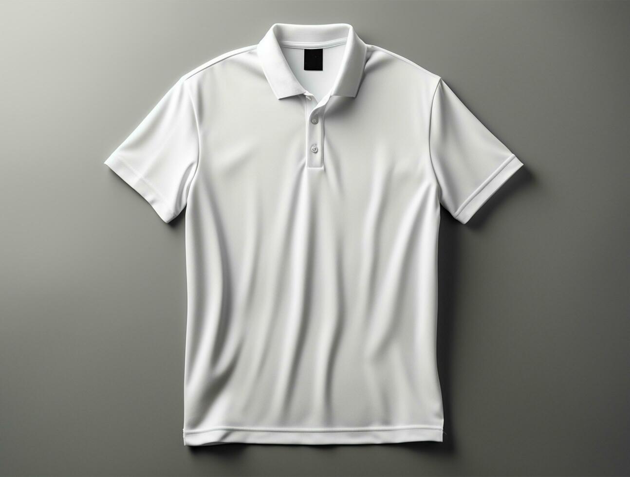 professioneel blanco 3d polo t-shirt ai gegenereerd foto