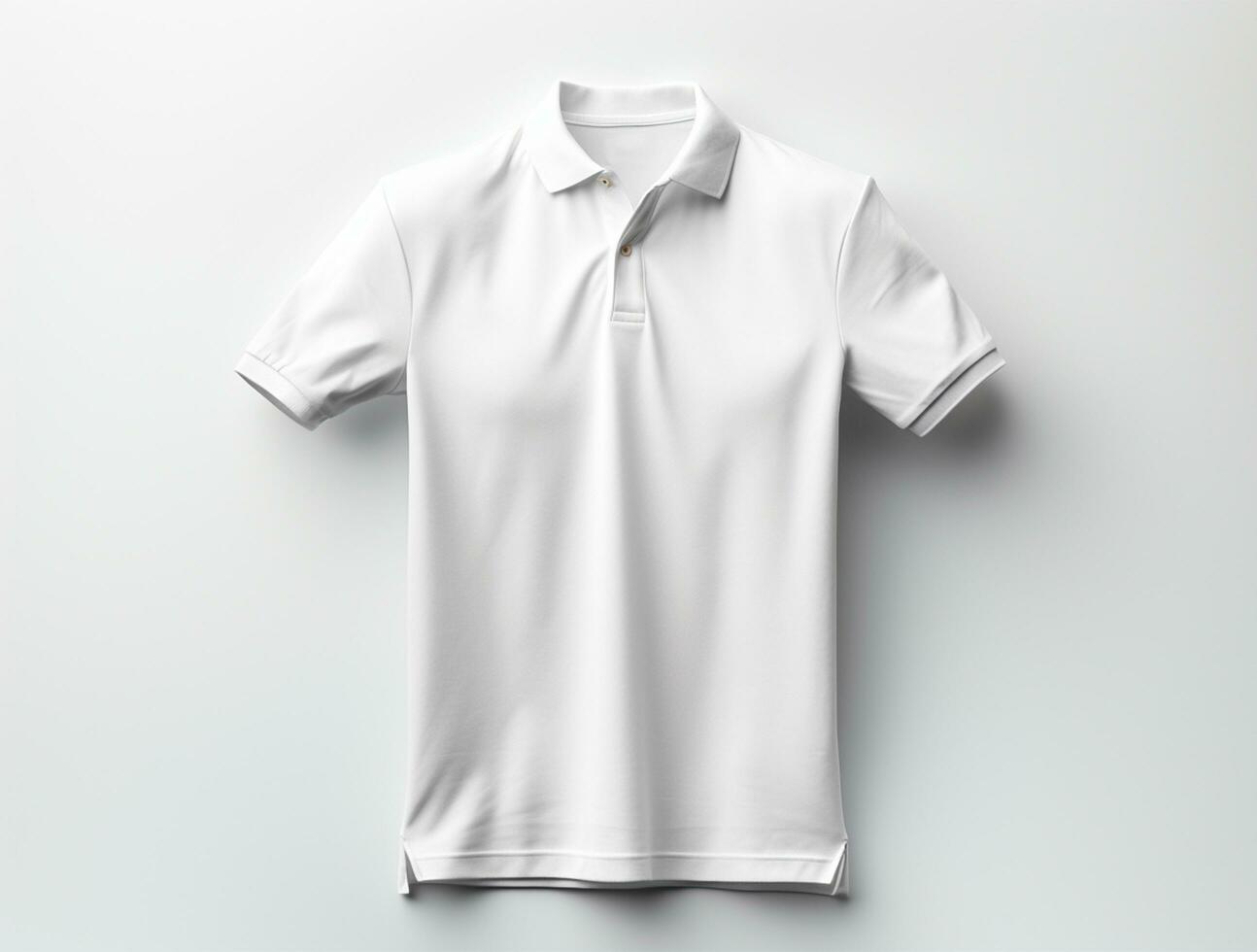 professioneel blanco polo t-shirt ai gegenereerd foto