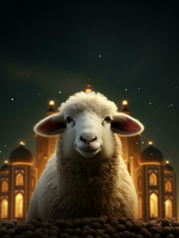 eid mubarak traditioneel Islamitisch festival religieus achtergrond ai gegenereerd foto