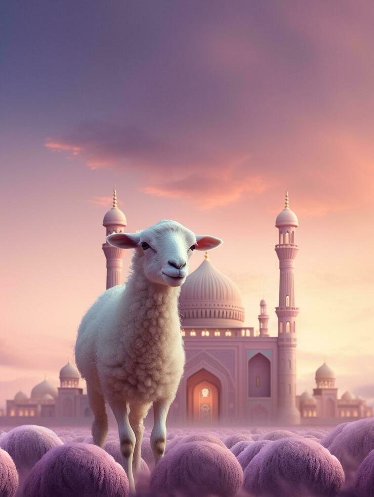 eid mubarak traditioneel Islamitisch festival religieus achtergrond ai gegenereerd foto