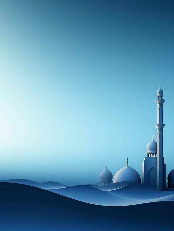 Islamitisch Ramadan groet kaart ontwerp met Islamitisch achtergrond samenstelling ai gegenereerd foto