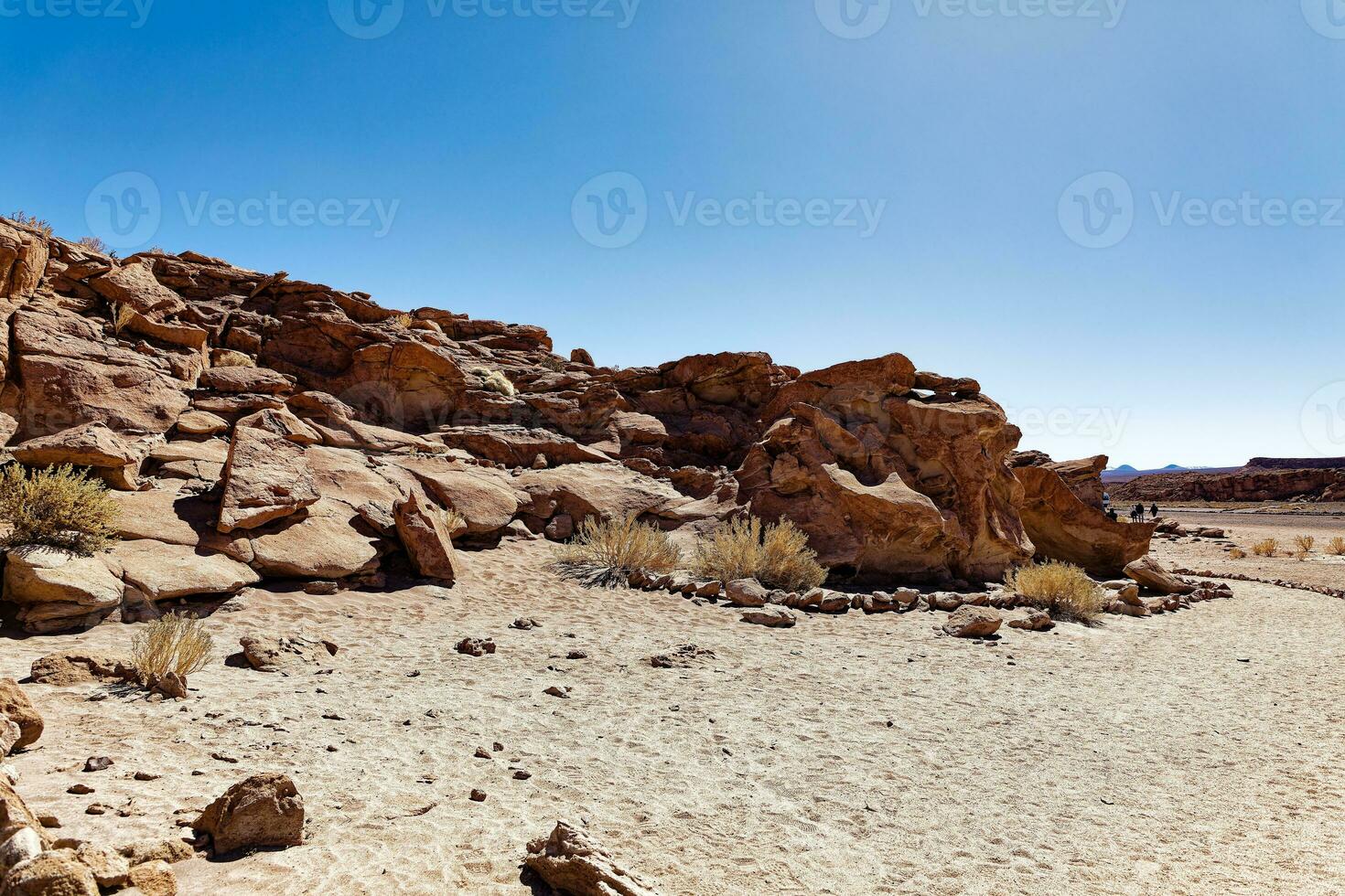 yerbas buenas archeologisch plaats - Chili. grot schilderijen - atacama woestijn. san pedro de atacama. foto