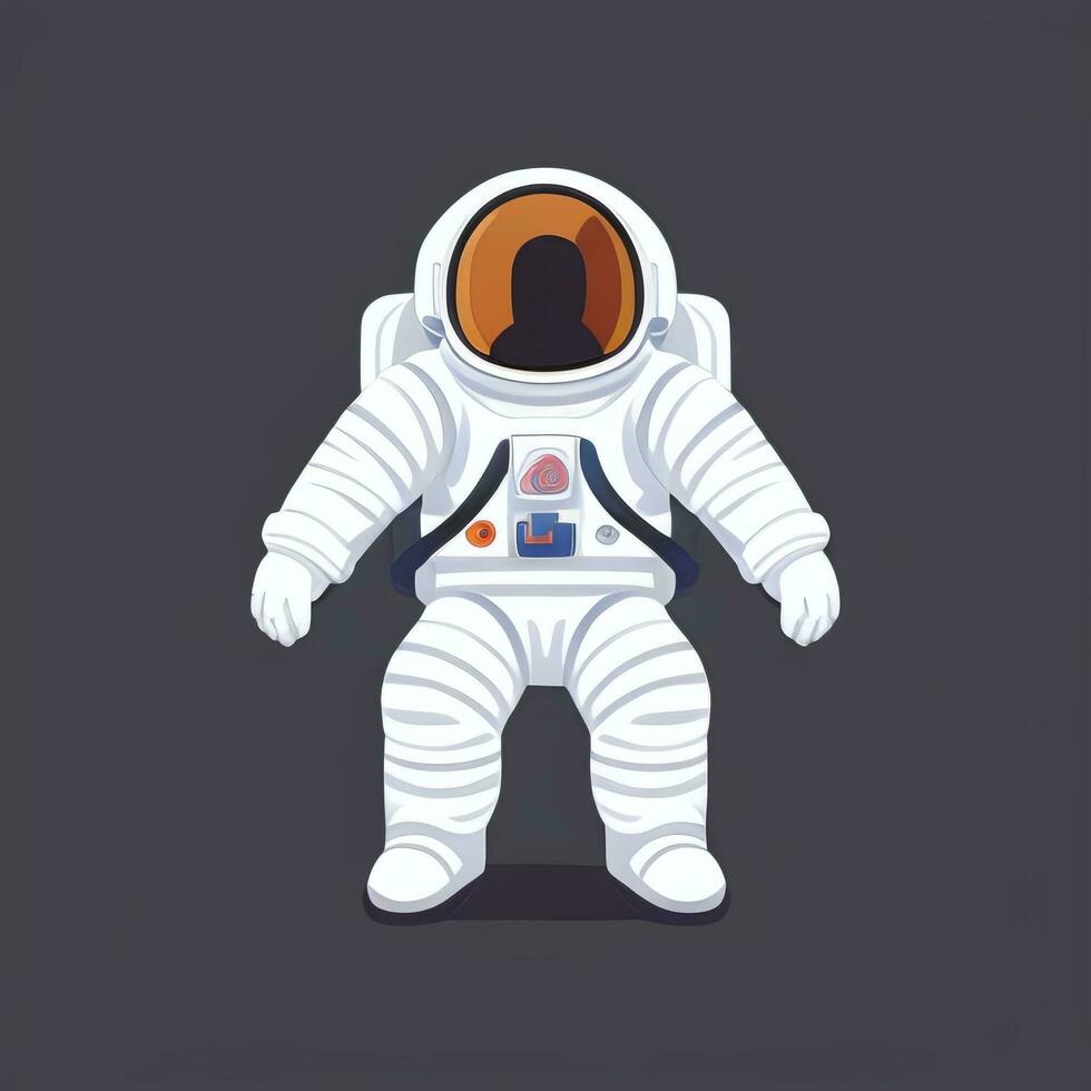 ai gegenereerd astronaut klem kunst icoon sticker decoratie gemakkelijk achtergrond foto