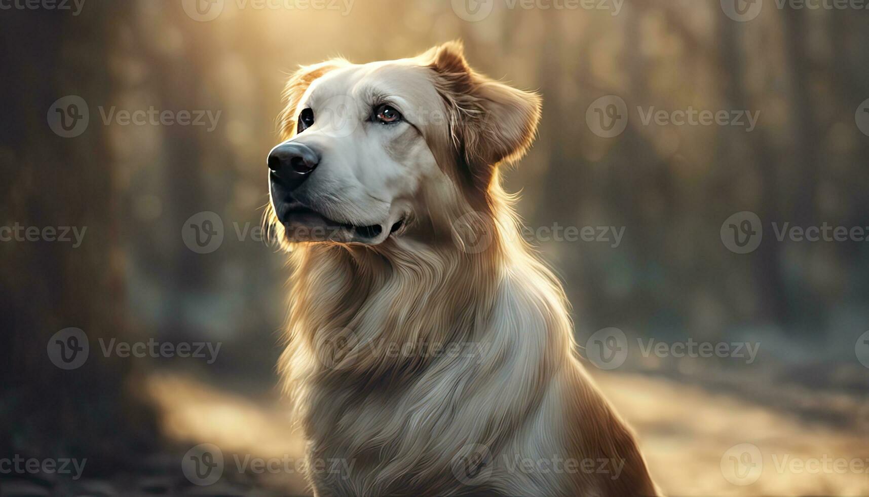 ai generatief portret van een mooi hond. studio schot. foto