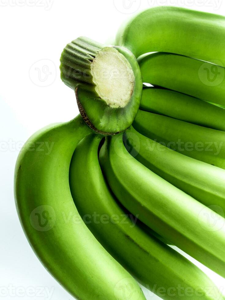 rauwe cavendish banaan geïsoleerd op witte achtergrond foto