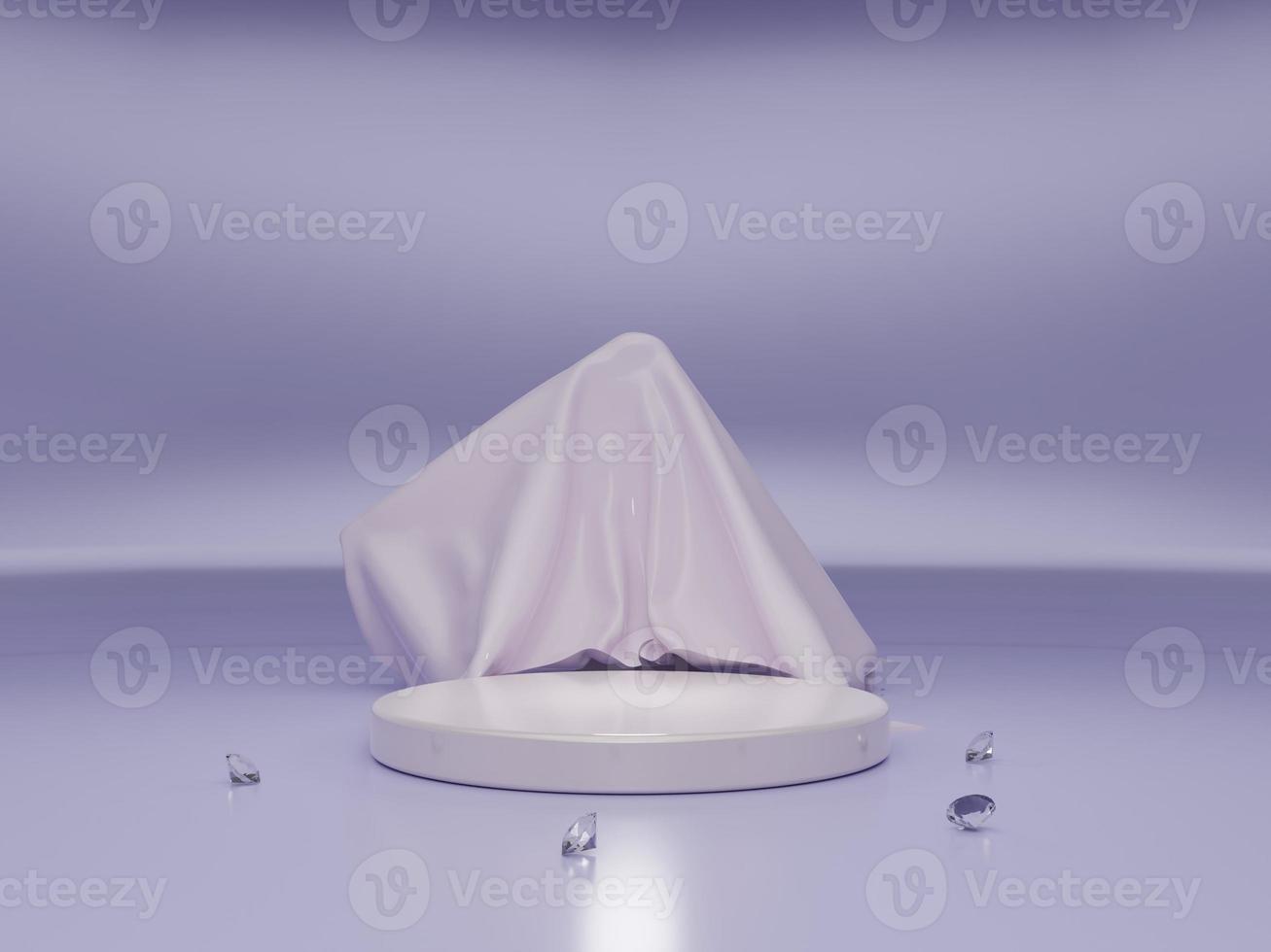 premium violet evenementpodium of podium met diamant foto