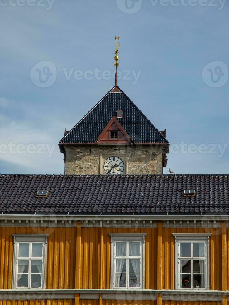 de stad van Trondheim in Noorwegen foto