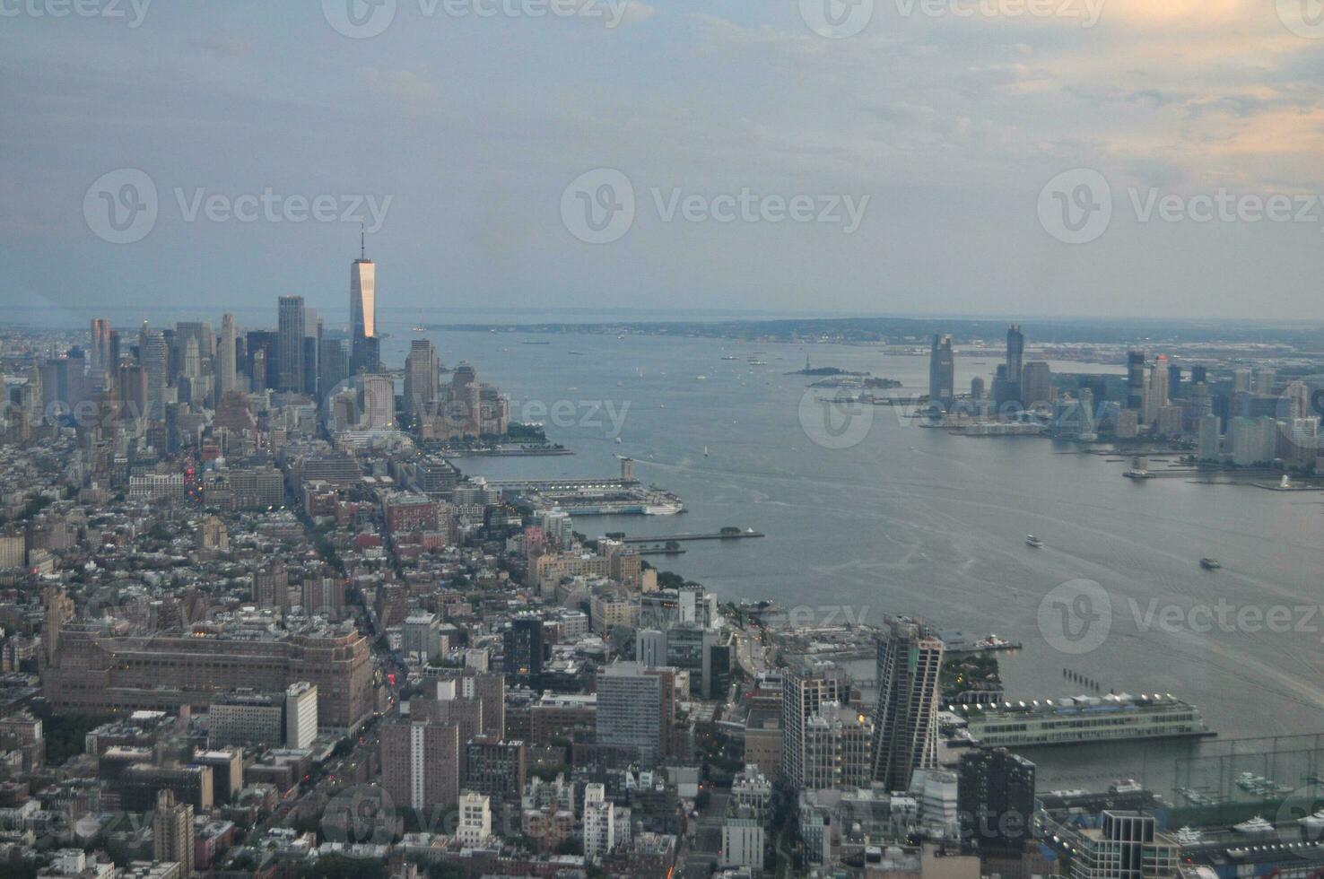 antenne visie van nieuw york foto