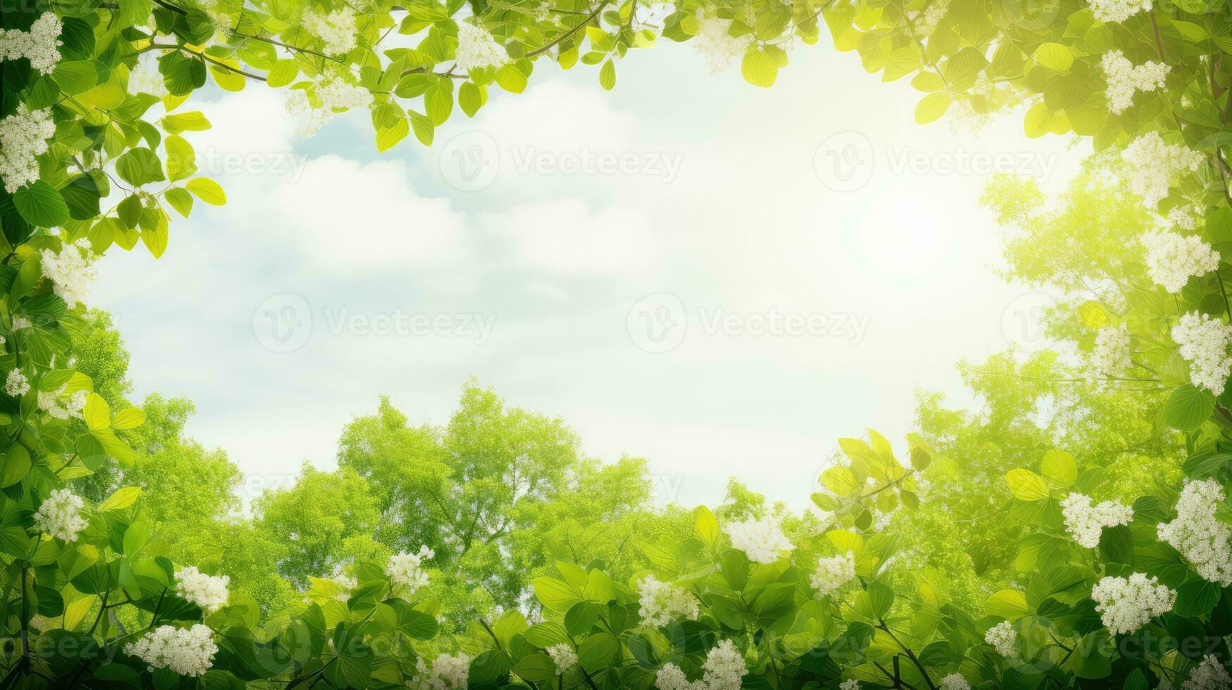 ai gegenereerd natuur fabriek blauw buitenshuis dromerig ai gegenereerd foto