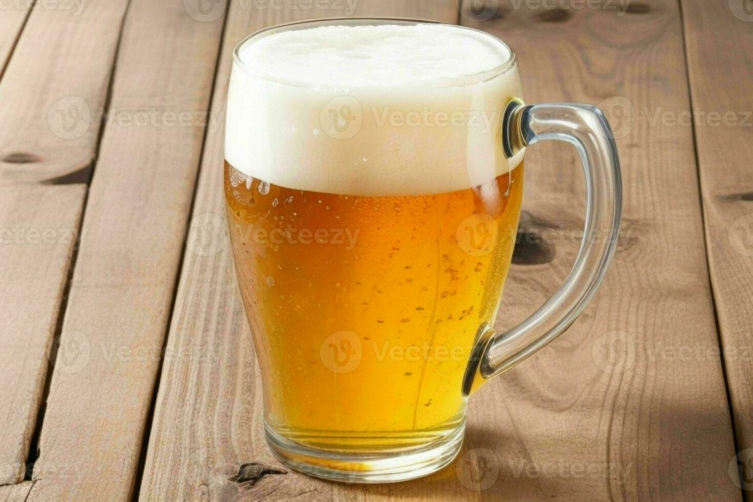 ai gegenereerd bier in glas. ai generatief pro foto