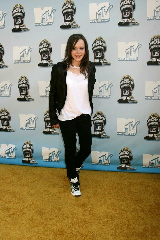 ellen bladzijde mtv film prijzen 2008 universeel stad los angeles ca mei 31 2008 foto